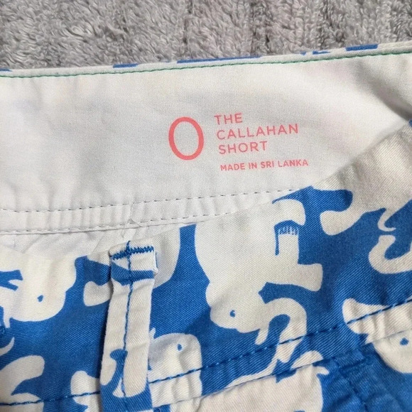 Lilly Pulitzer Blue Tusk In Sun The Callahan Short Elephant Print‎ Shorts Size 0 - Picture 8 of 8